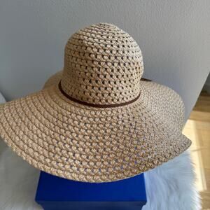 Boutique Handwoven Natural Wide Brim Straw Sun Hat